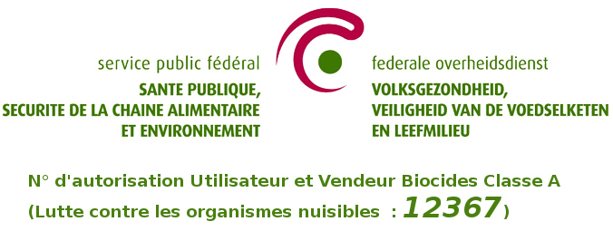 Agréation biocides Classe A Utilisateur et Vendeur par le SPF Santé Publique et Environnement